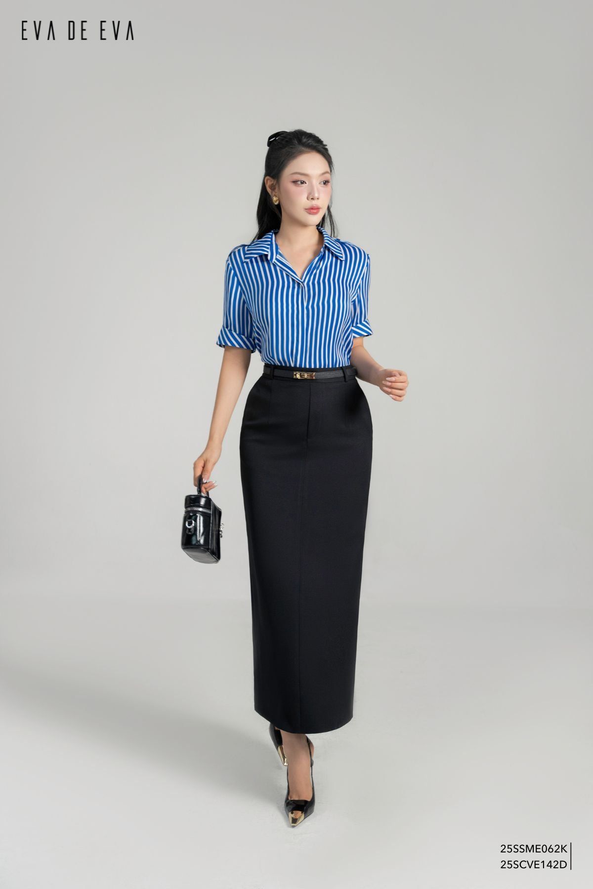  Sơ mi tay ngắn, Dáng sơ vin 25SSME062K 