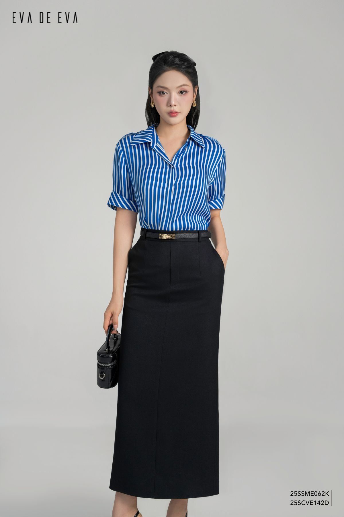  Sơ mi tay ngắn, Dáng sơ vin 25SSME062K 