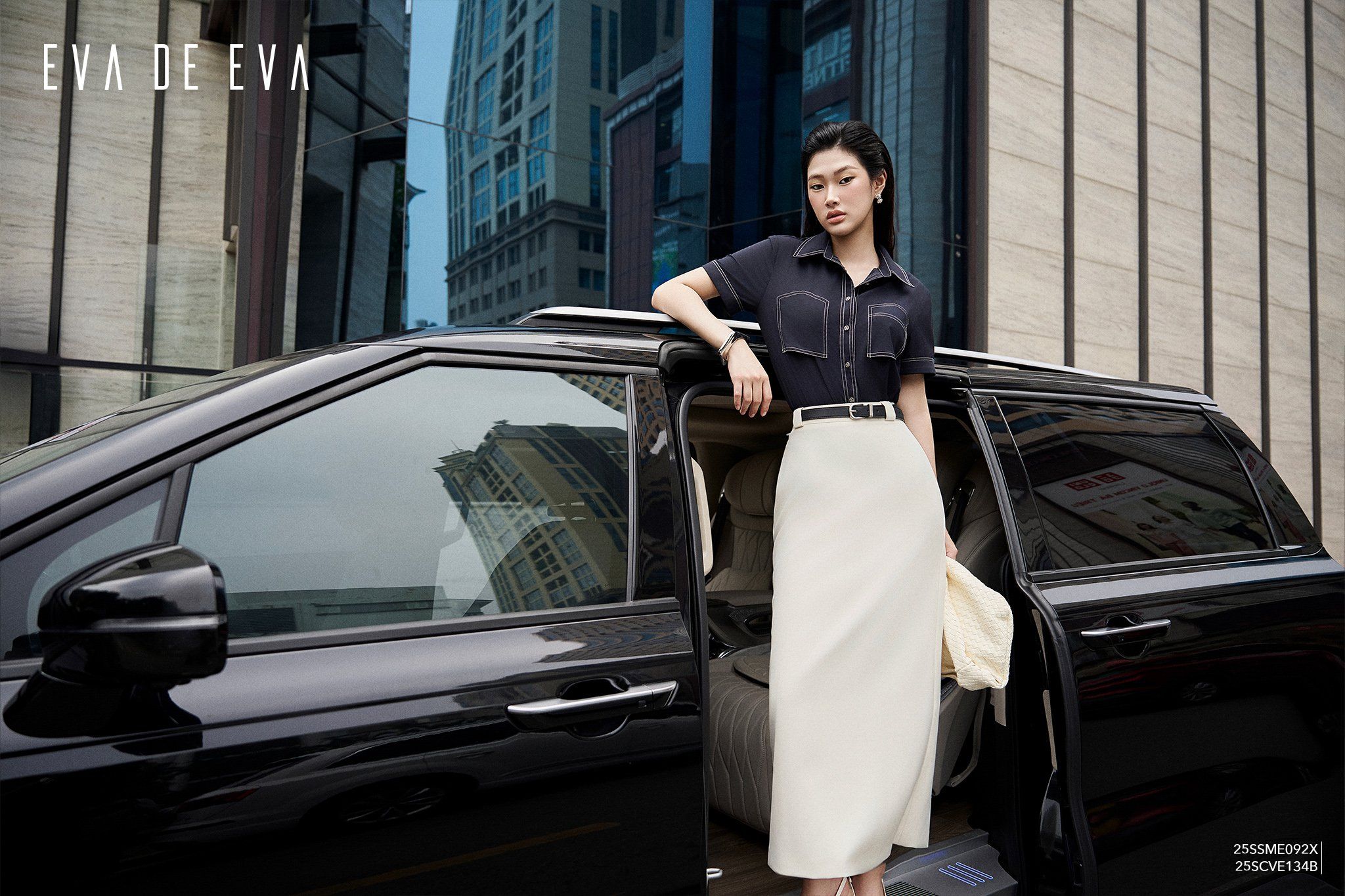  Sơ mi tay ngắn, Dáng sơ vin 25SSME092X 