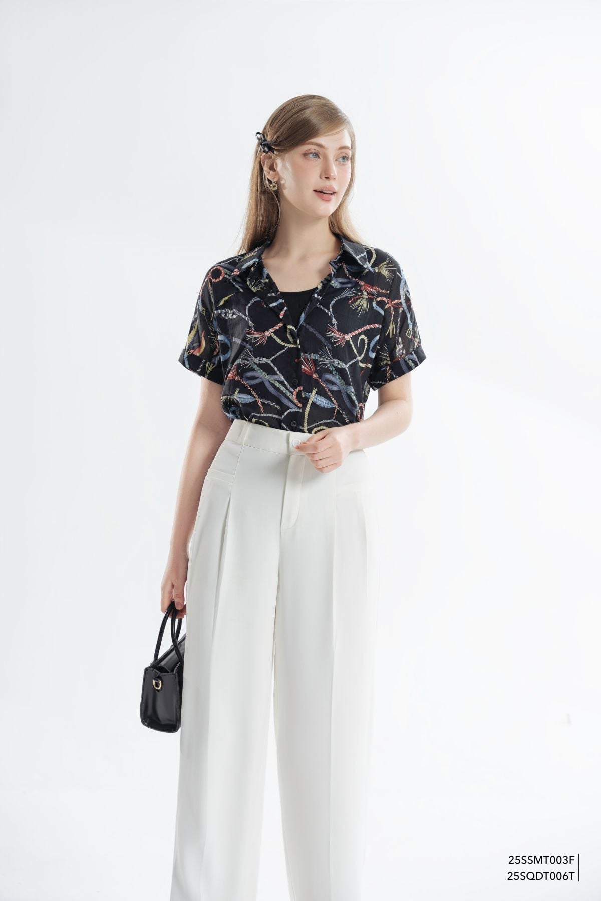  Sơ mi tay ngắn,  25SSMT003F 