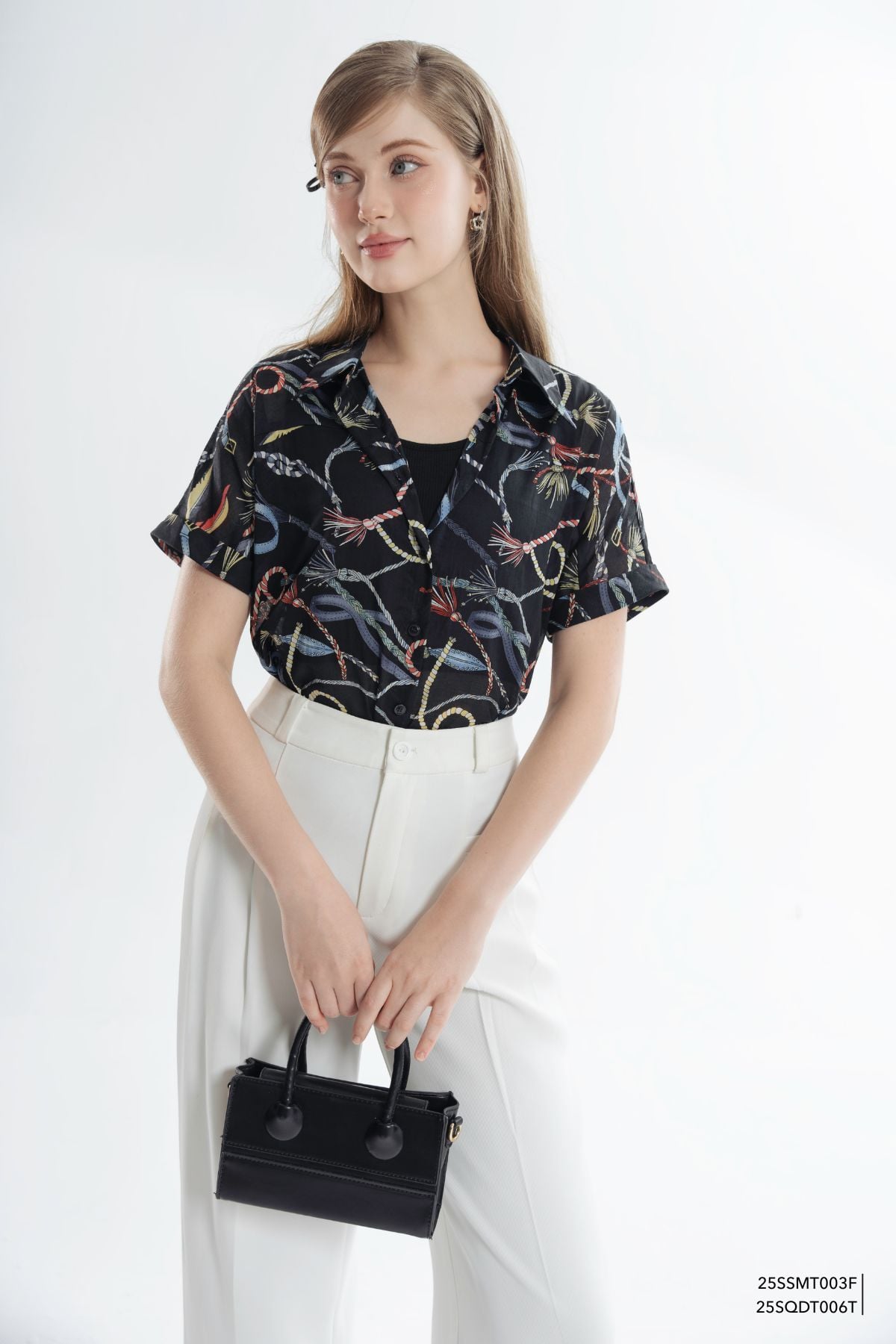  Sơ mi tay ngắn,  25SSMT003F 