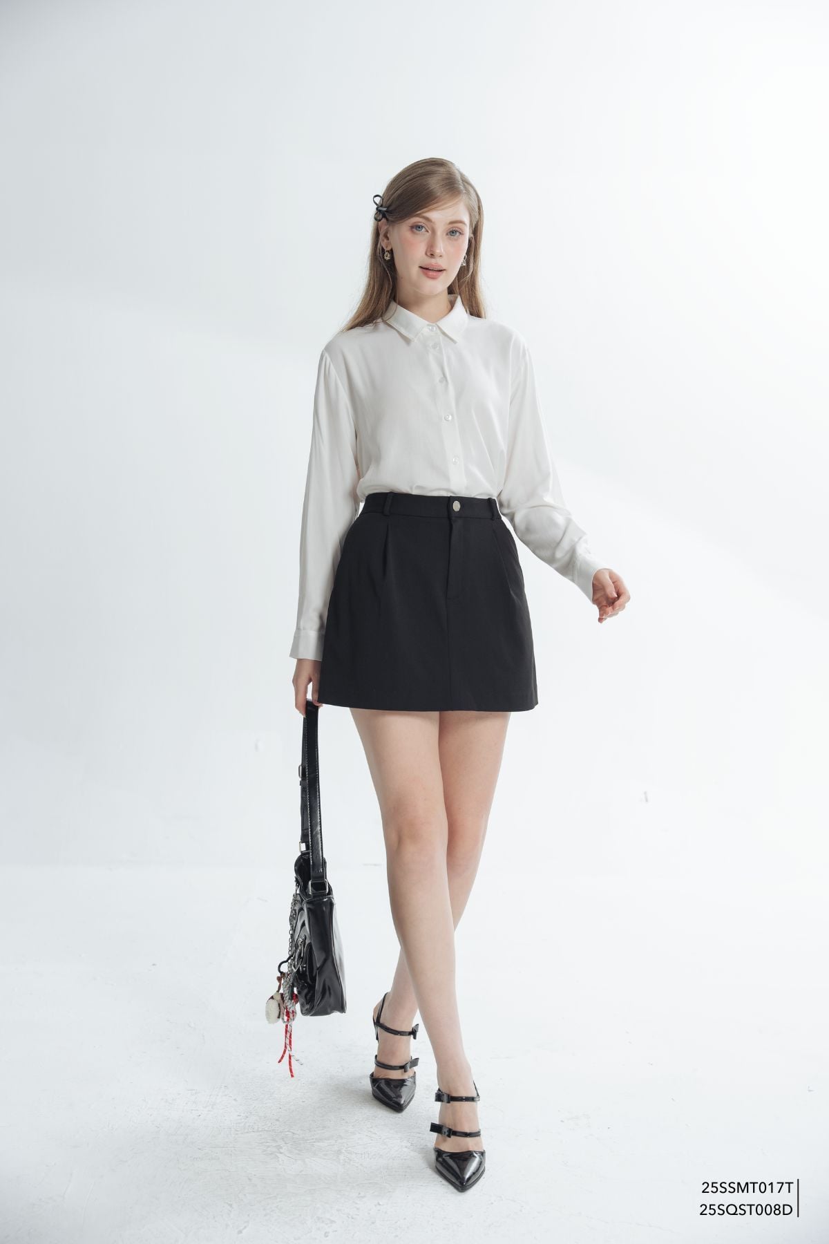  Sơ mi tay dài, Dáng sơ vin 25SSMT017T 