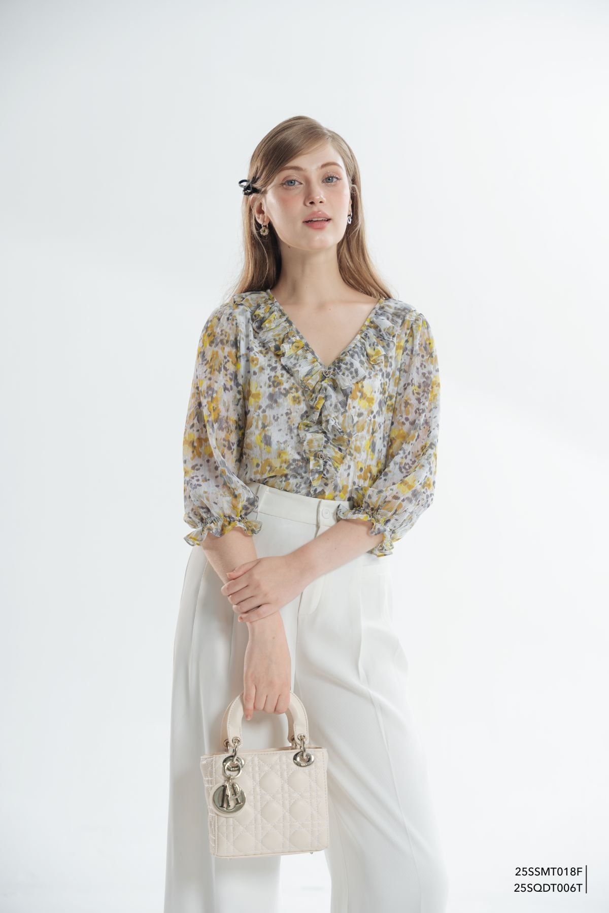  Sơ mi tay lỡ,  25SSMT018F 