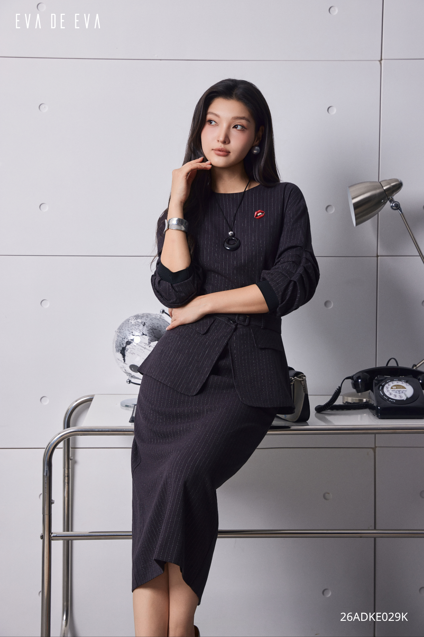  Đầm tay dài,  26ADKE029K 