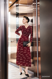  Đầm tay dài, Dáng xòe 26ADKE056F 