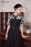  Đầm tay ngắn, Dáng thắt eo 26ADKE071O 