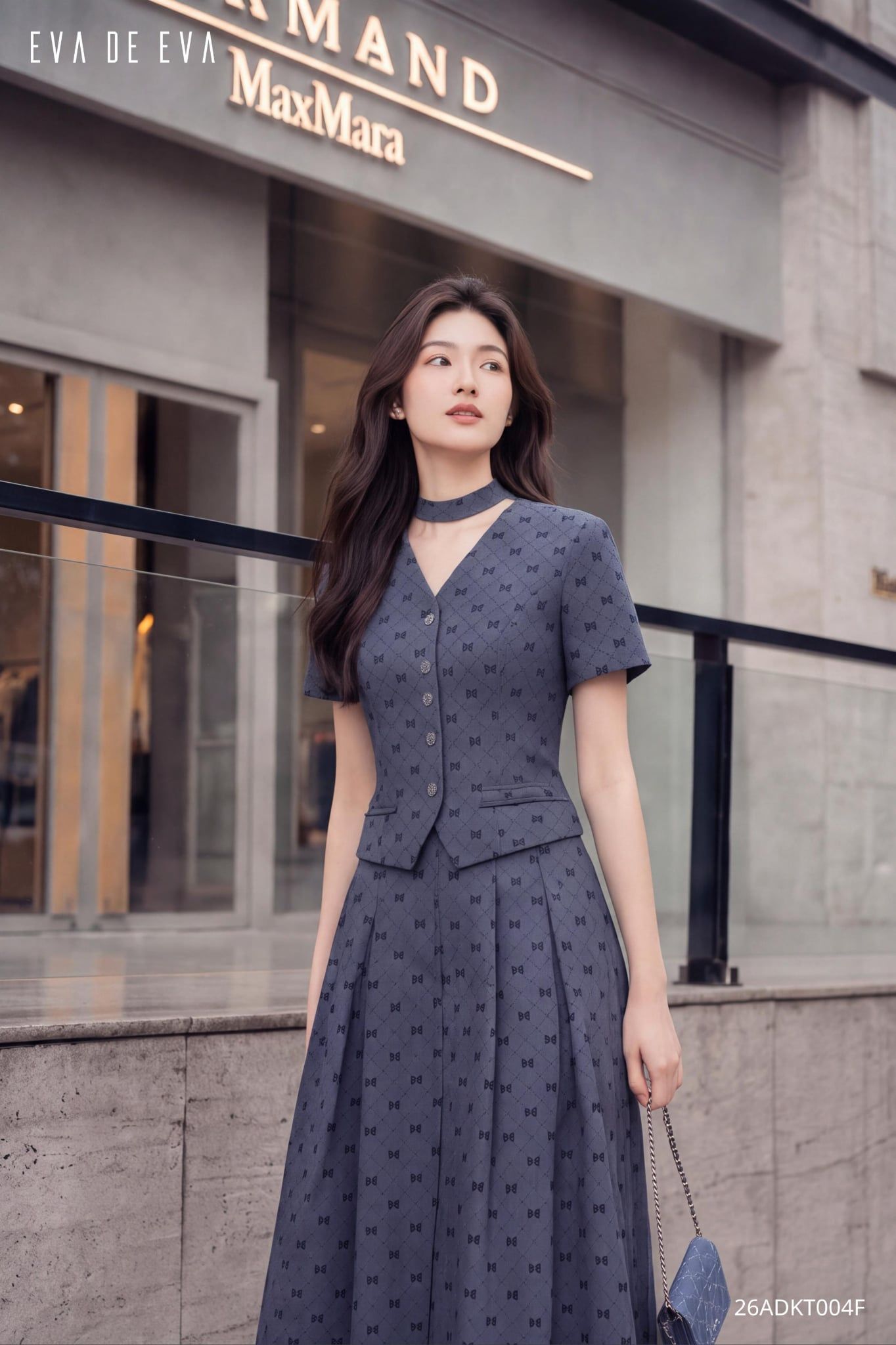  Đầm tay ngắn,  26ADKT004F 