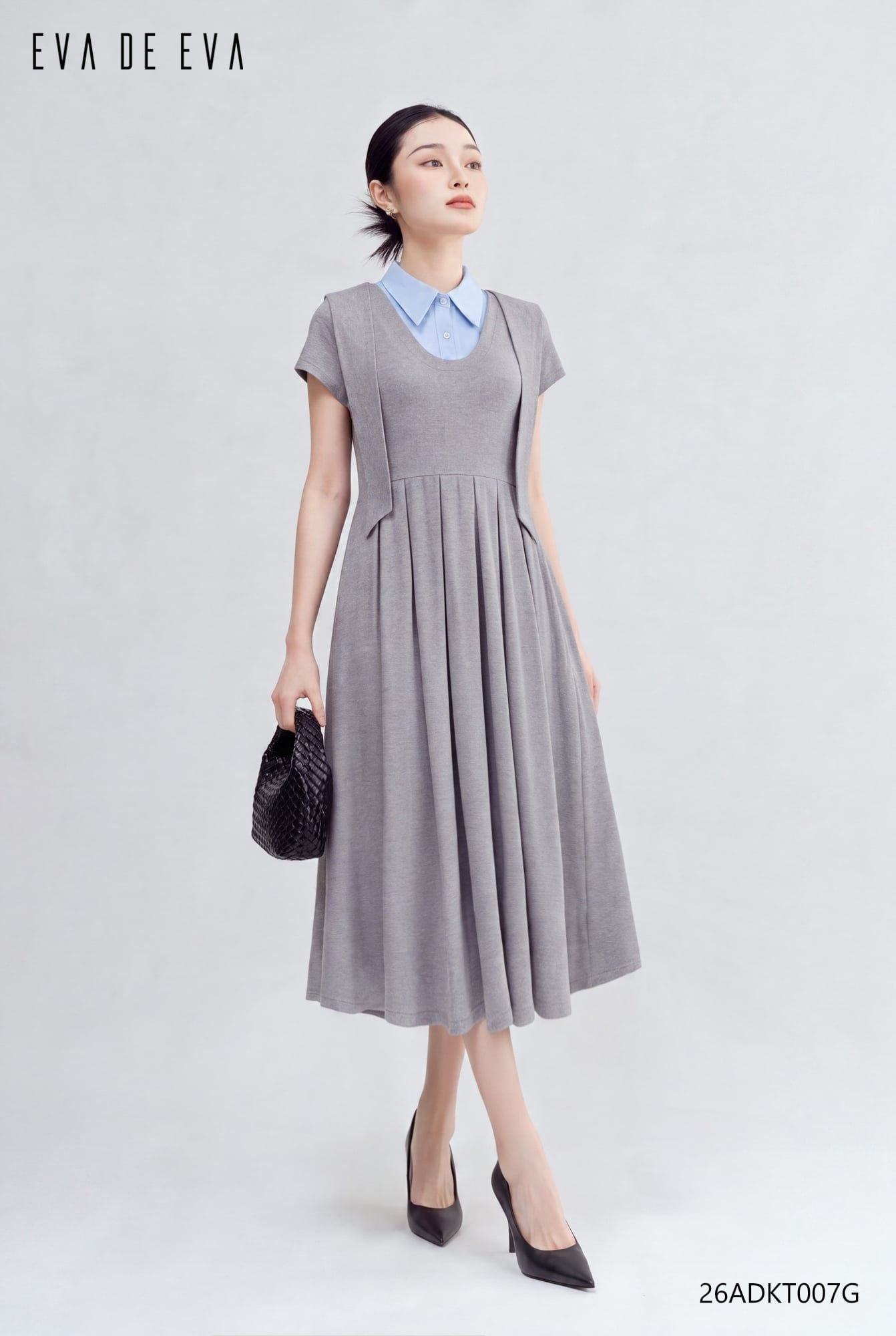  Đầm tay ngắn,  26ADKT007G 