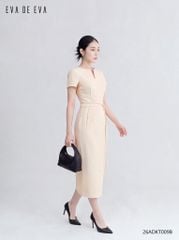  Đầm tay ngắn, Dáng thắt eo 26ADKT009B 
