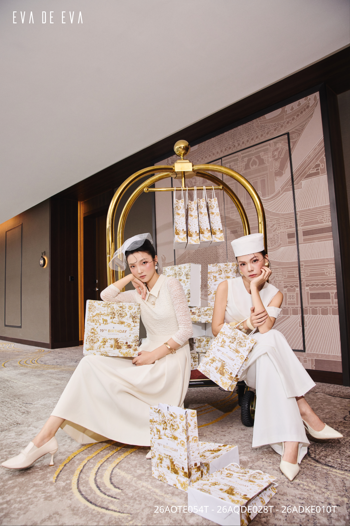  Đầm tay dài, Dáng thắt eo 26ADKE010T 