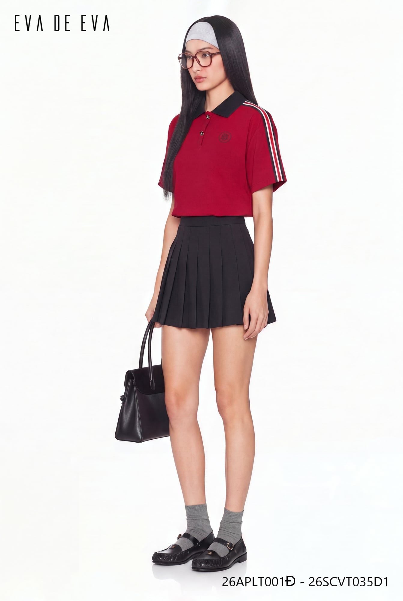  Chân váy Mini, Xếp ly 26SCVT035D1 