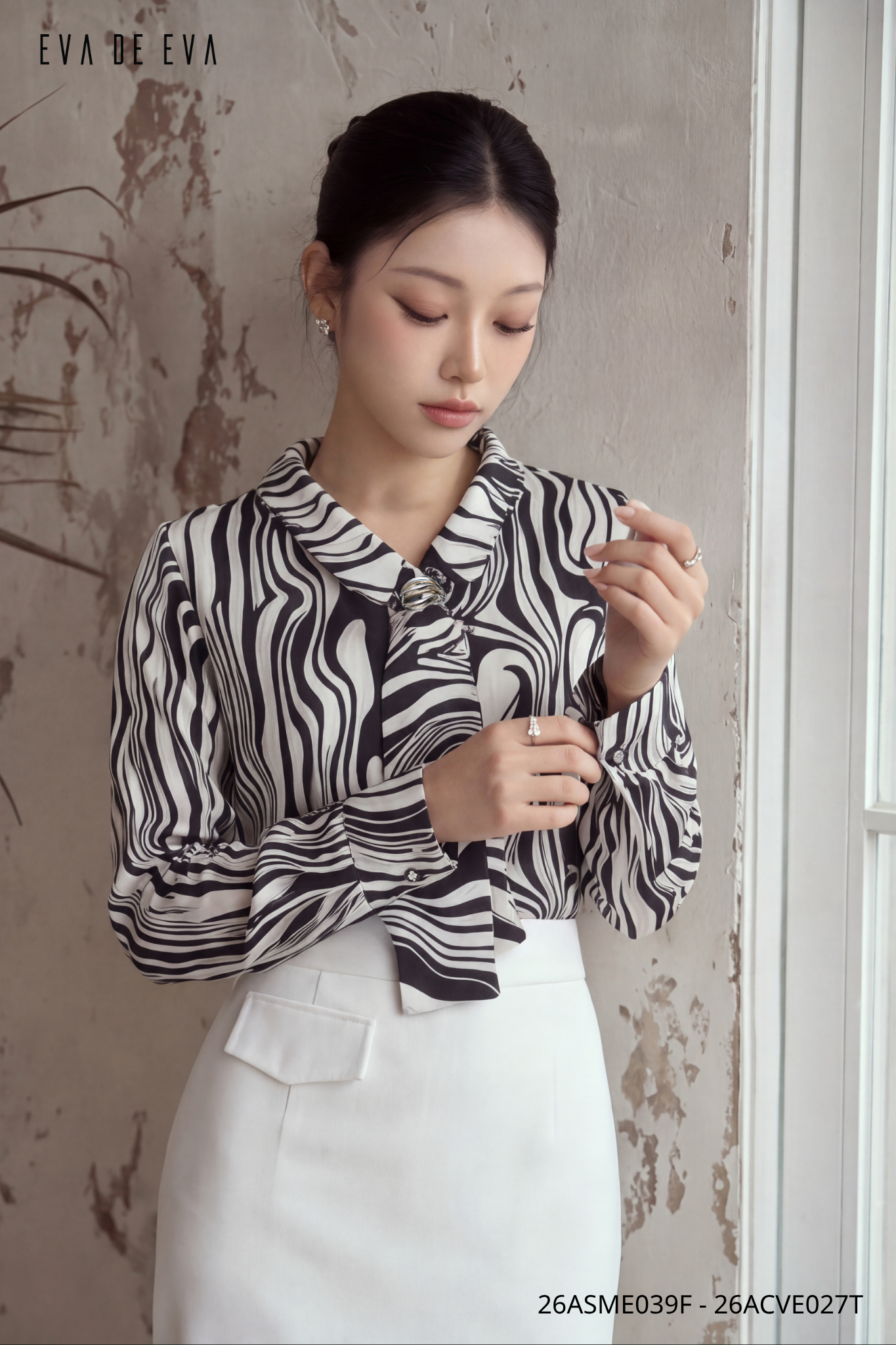  Sơ mi tay dài, Dáng sơ vin 26ASME039F 