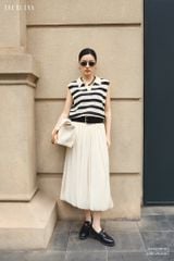  Chân váy Midi, Xếp ly 26SCVE031B 