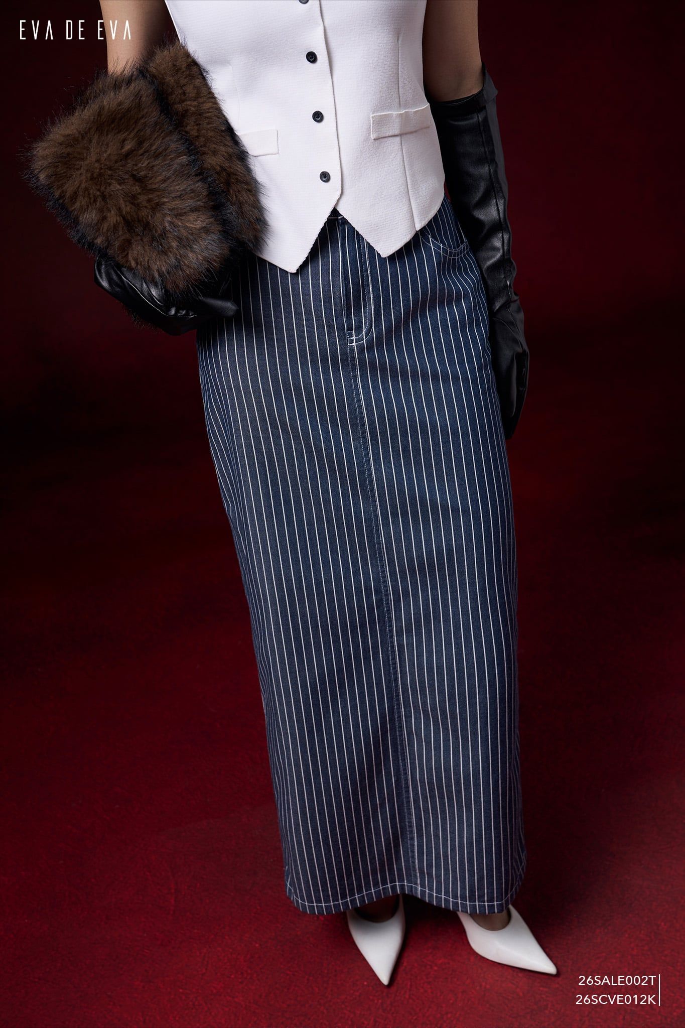  Chân váy Midi, Dáng ôm 26SCVE012K 