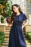  Đầm tay ngắn,  26SDKC003X 