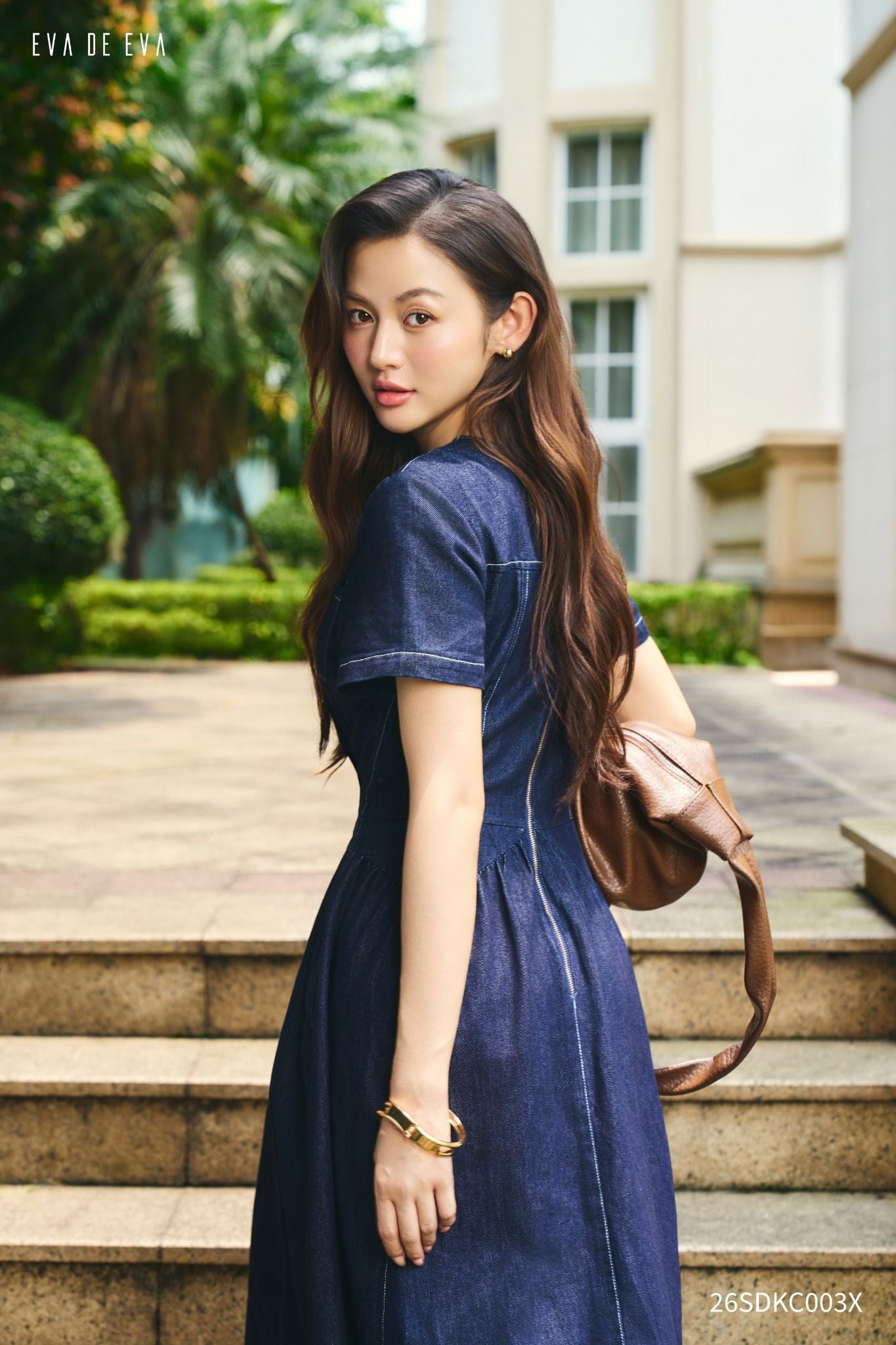  Đầm tay ngắn,  26SDKC003X 