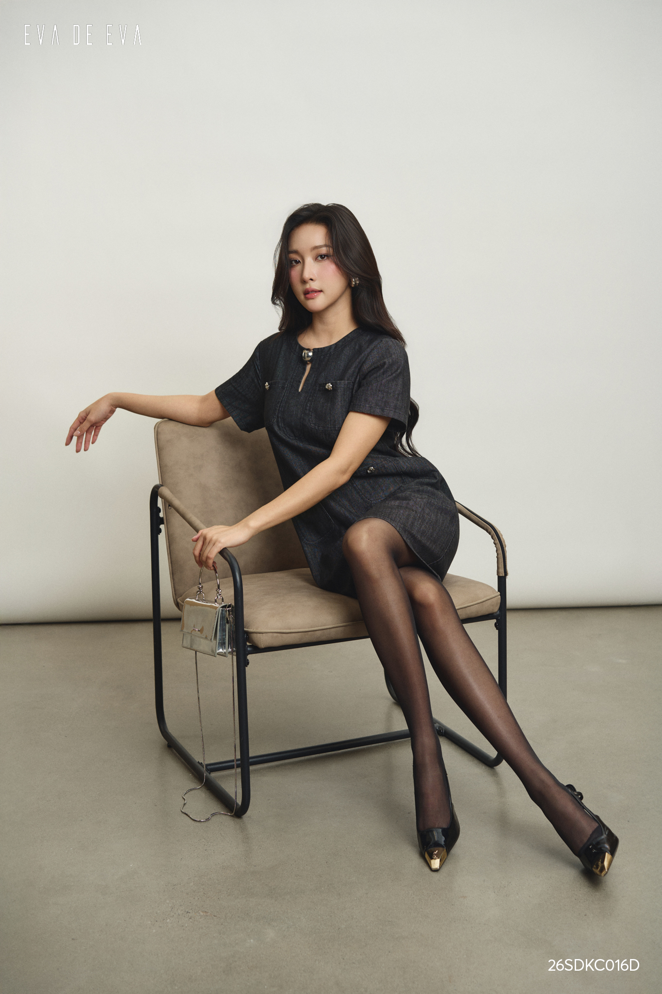  Đầm tay ngắn,  26SDKC016D 