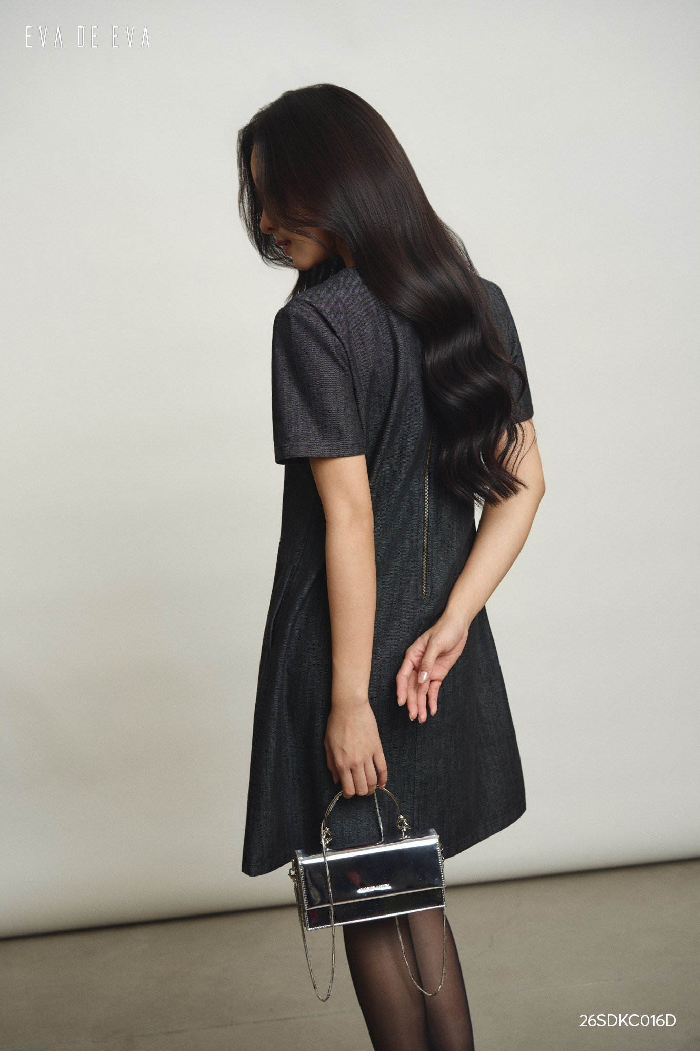  Đầm tay ngắn,  26SDKC016D 