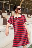  Đầm tay ngắn, Dáng suông 26SDKC035K 