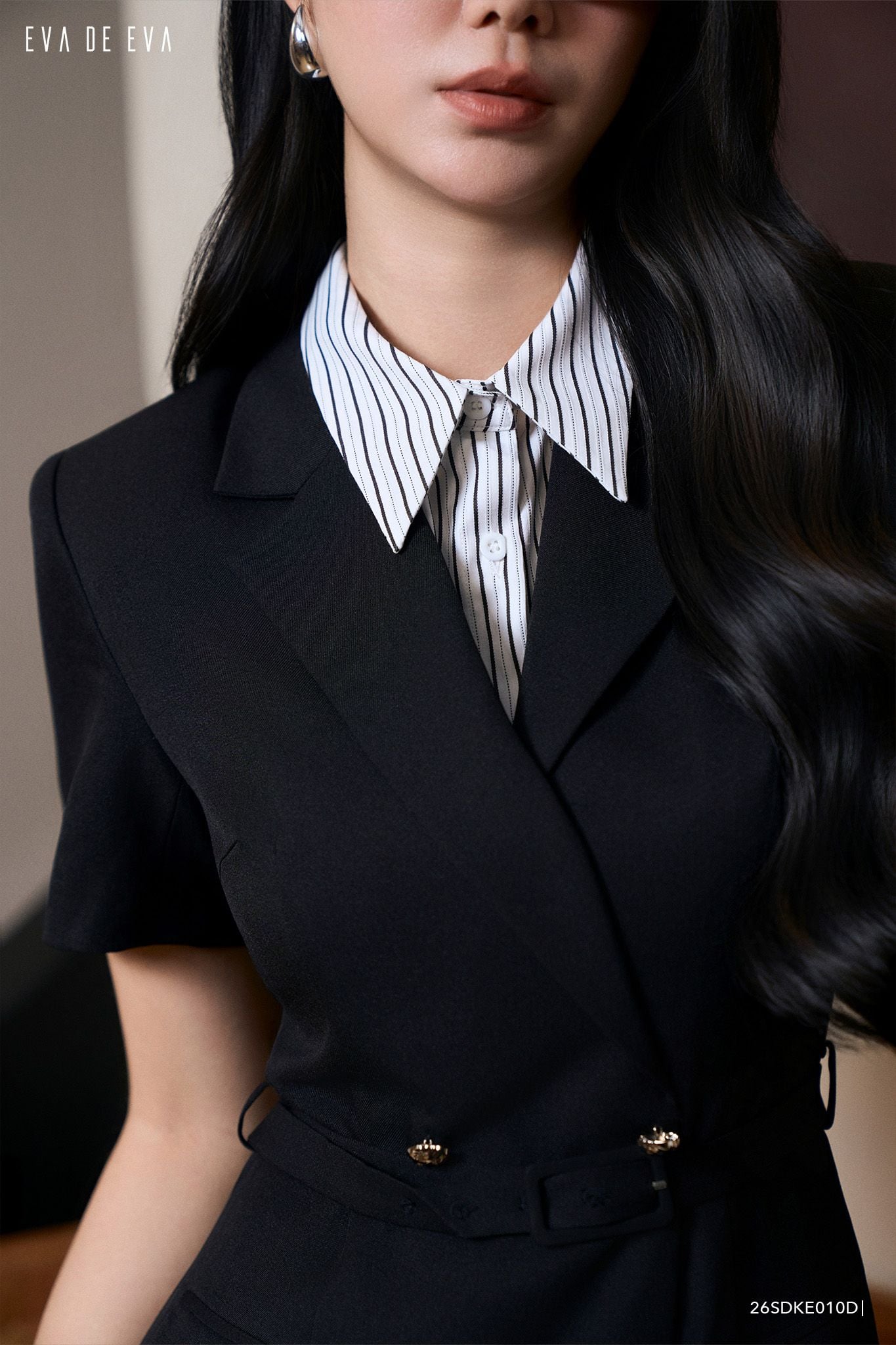  Đầm tay ngắn, Dáng ôm 26SDKE010D 