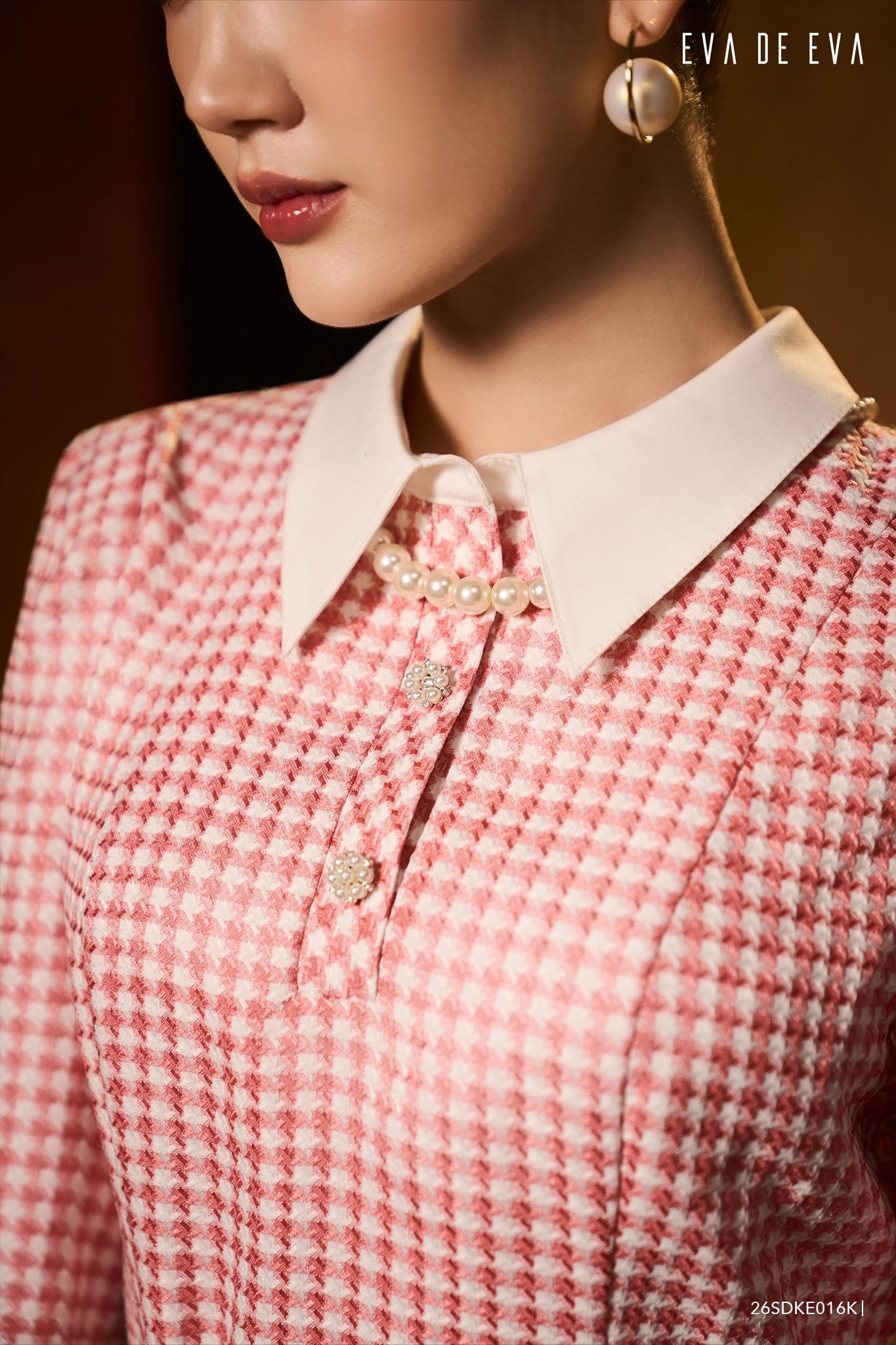  Đầm tay lỡ, Dáng thắt eo 26SDKE016K 