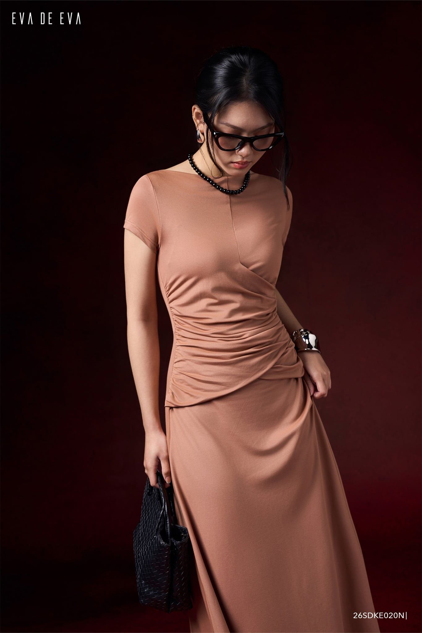  Đầm tay ngắn, Dáng ôm 26SDKE020N 