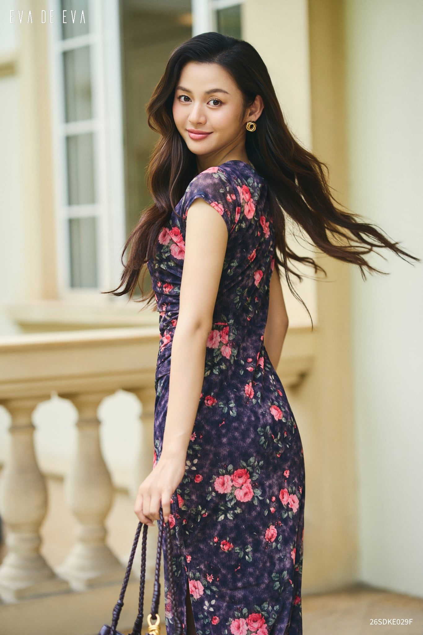  Đầm tay ngắn, Dáng ôm 26SDKE029F 