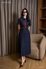  Đầm tay ngắn, Dáng thắt eo 26SDKE044X 