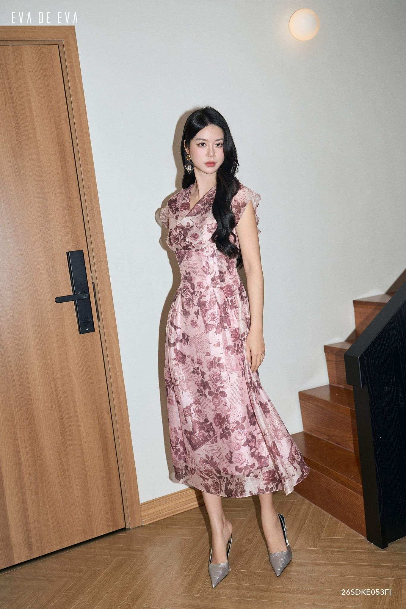  Đầm tay ngắn,  26SDKE053F 