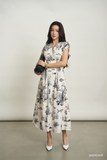  Đầm tay ngắn, Dáng thắt eo 26SDKE063F 