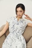  Đầm tay ngắn, Dáng thắt eo 26SDKE072R 