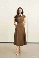  Đầm tay ngắn, Dáng thắt eo 26SDKE074K 