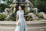 Đầm tay ngắn, Dáng thắt eo 26SDKE081F 