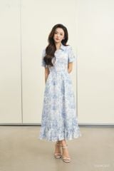  Đầm tay ngắn, Dáng thắt eo 26SDKE085F 