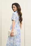  Đầm tay ngắn, Dáng thắt eo 26SDKE085F 