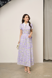  Đầm tay ngắn, Dáng thắt eo 26SDKE152F 