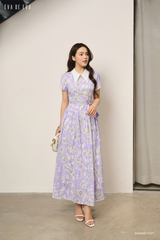  Đầm tay ngắn, Dáng thắt eo 26SDKE152F 