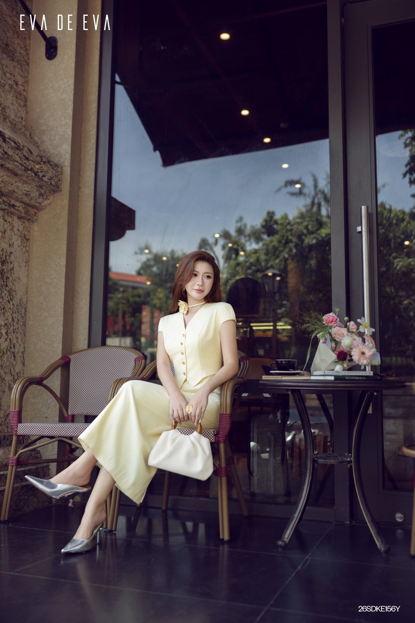  Đầm tay ngắn, Dáng ôm 26SDKE156Y 