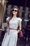  Đầm tay ngắn, Dáng thắt eo 26SDKE161K 