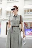  Đầm tay ngắn, Dáng thắt eo 26SDKE165K 