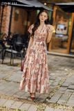  Đầm tay ngắn, Dáng thắt eo 26SDKE176F 