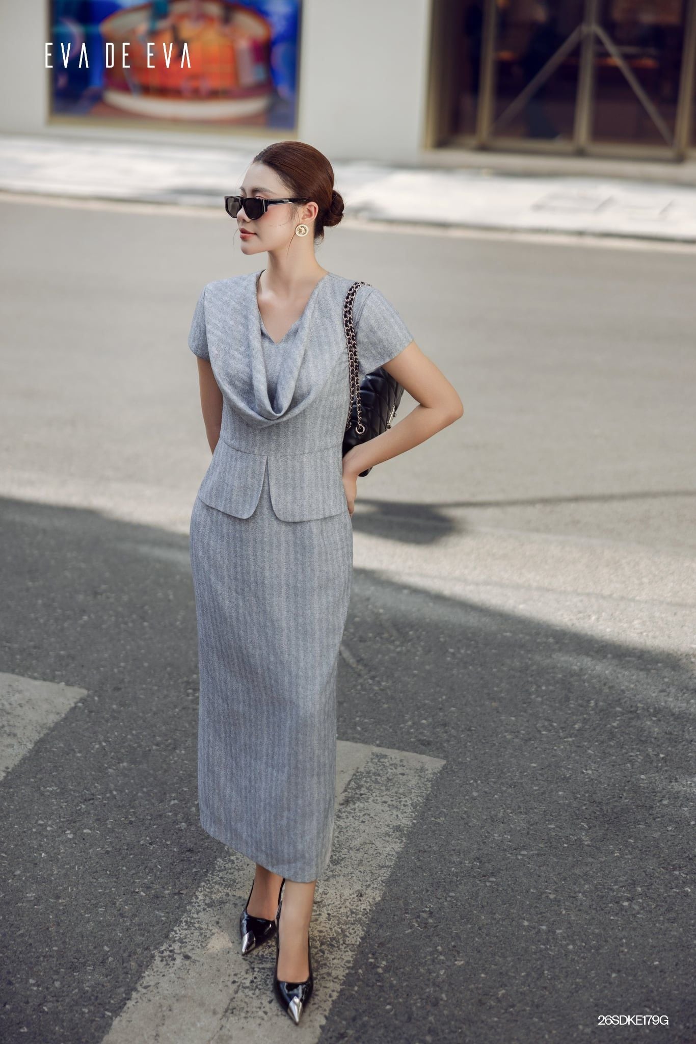  Đầm tay ngắn, Dáng ôm 26SDKE179G 