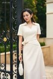  Đầm tay ngắn, Dáng thắt eo 26SDKE183B 