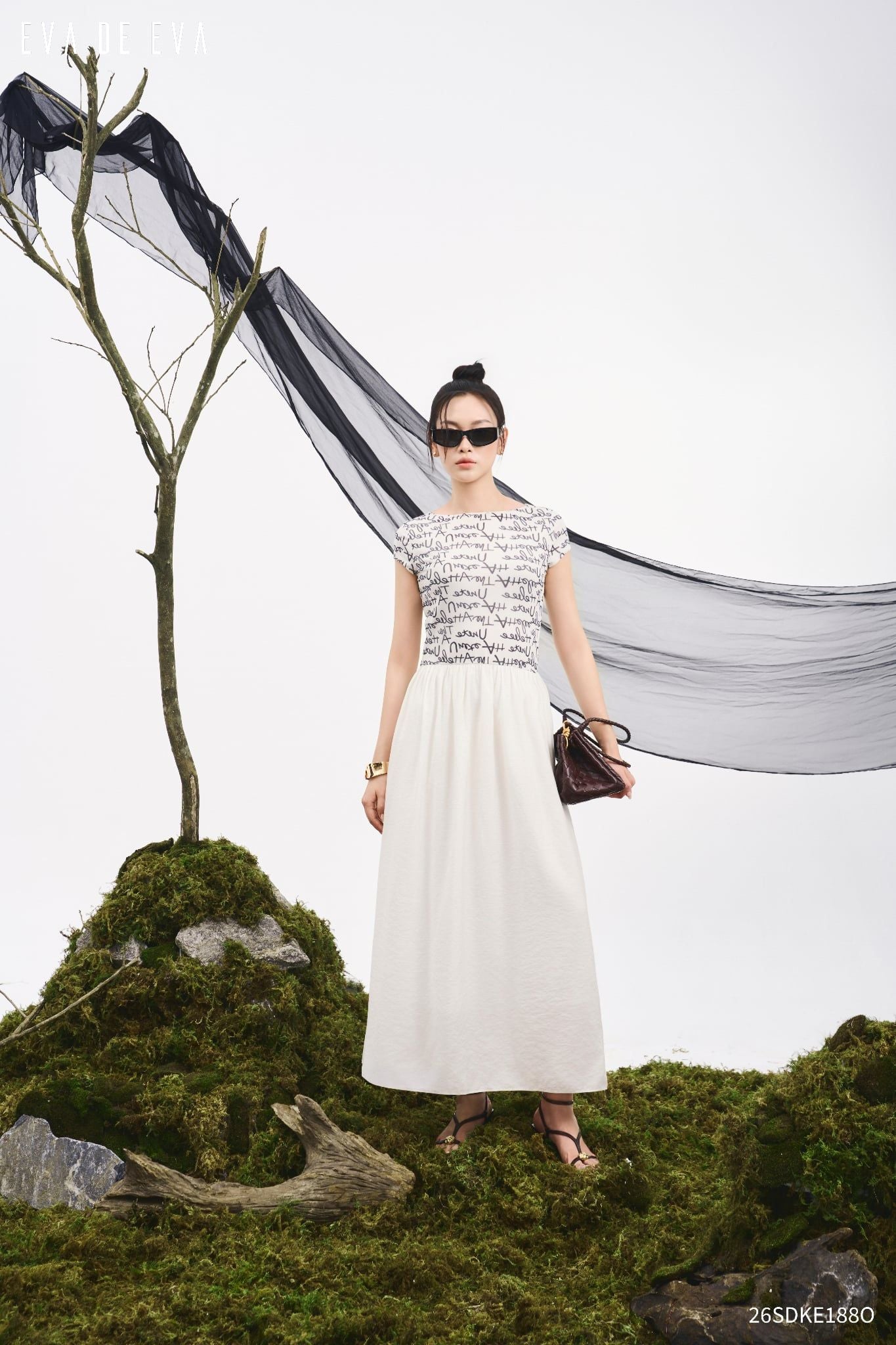  Đầm tay ngắn,  26SDKE188O 