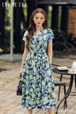  Đầm tay ngắn, Dáng thắt eo 26SDKE198F 