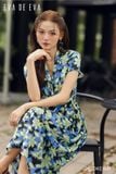  Đầm tay ngắn, Dáng thắt eo 26SDKE198F 