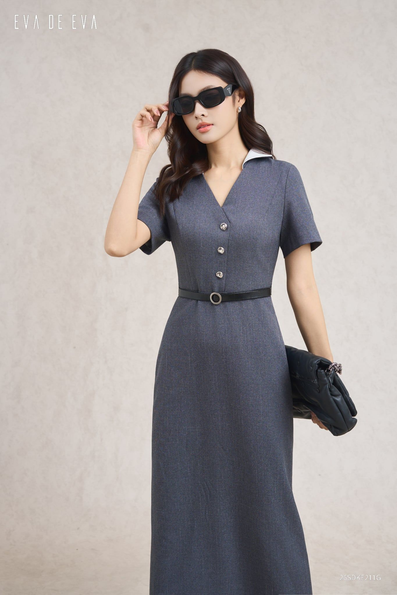  Đầm tay ngắn, Dáng ôm 26SDKE211G 