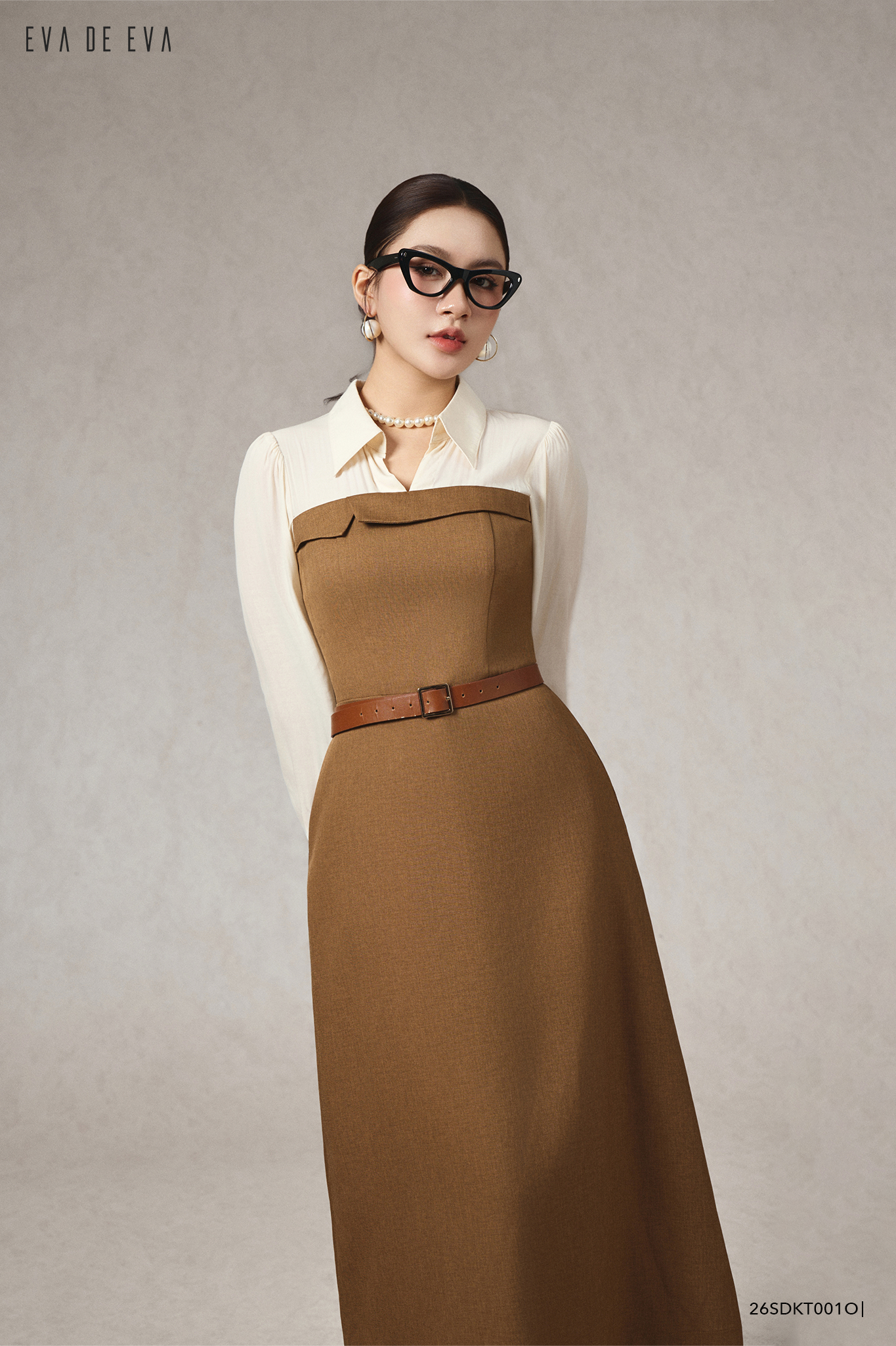  Đầm tay dài,  26SDKT001O 