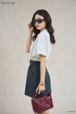  Đầm tay ngắn, Dáng thắt eo 26SDKT039O 