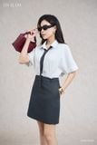  Đầm tay ngắn, Dáng thắt eo 26SDKT039O 